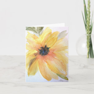 Sunflower Blank Note Card