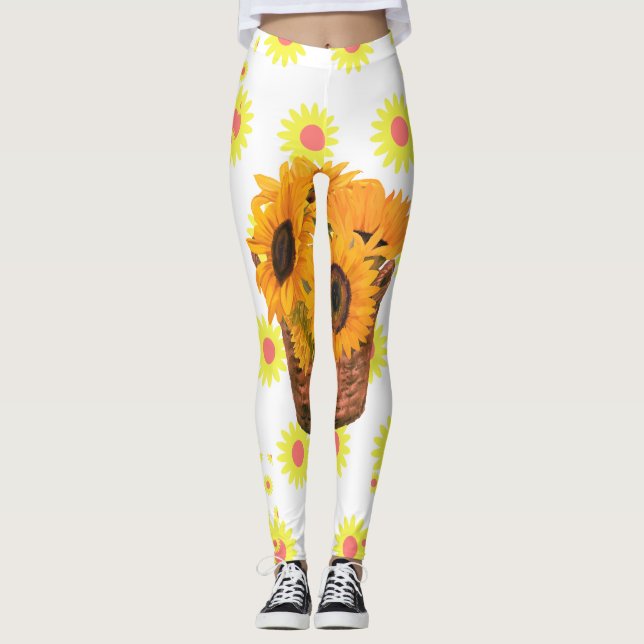 Sunflower Bliss Leggings (Front)