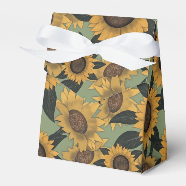 Sunflower Bloom Baby Shower Boxes (Front Side)
