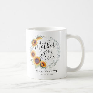 Sunflower Bloom Mother of the Bride Coffee Mug