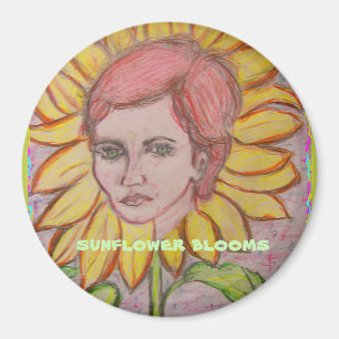 Sunflower Blooms Magnet