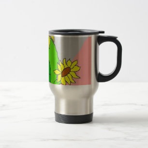 sunflower blooms travel mug