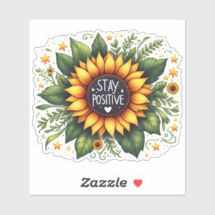 Sunflower Blooms With a Positive Message