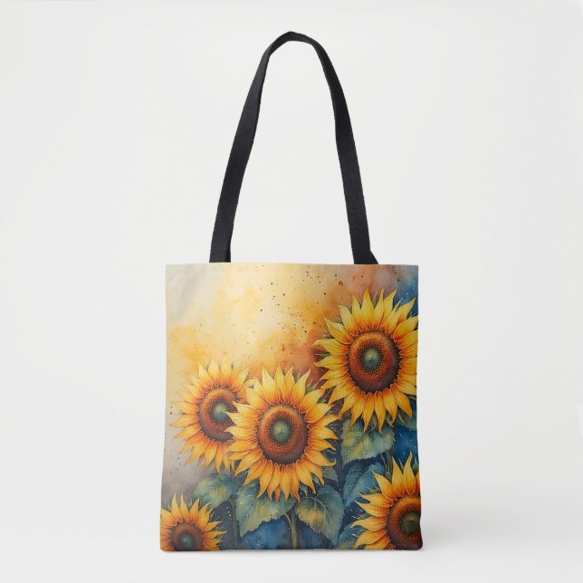 Sunflower Blossom Tote Bag (Front)