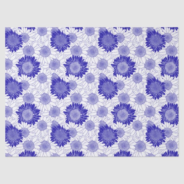 Sunflower Blue Tissue Paper (Front)