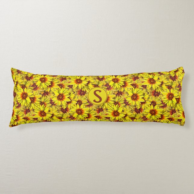 Sunflower Body Pillow (Front)