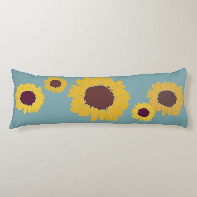 Sunflower Body Pillow (Front)