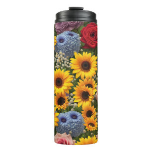 Sunflower Bouquet #99 - Thermal Tumbler