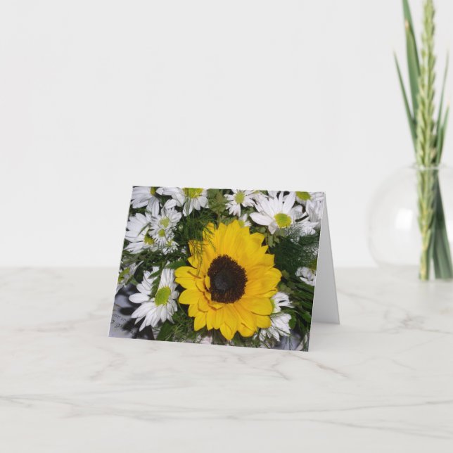 Sunflower Bouquet Card (Front)