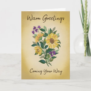 Sunflower Bouquet Greeting Card