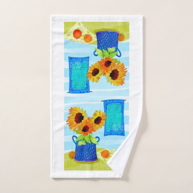Sunflower Bouquet Hand Towel (Hand Towel)