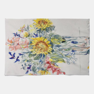 Sunflower Bouquet Tea Towel