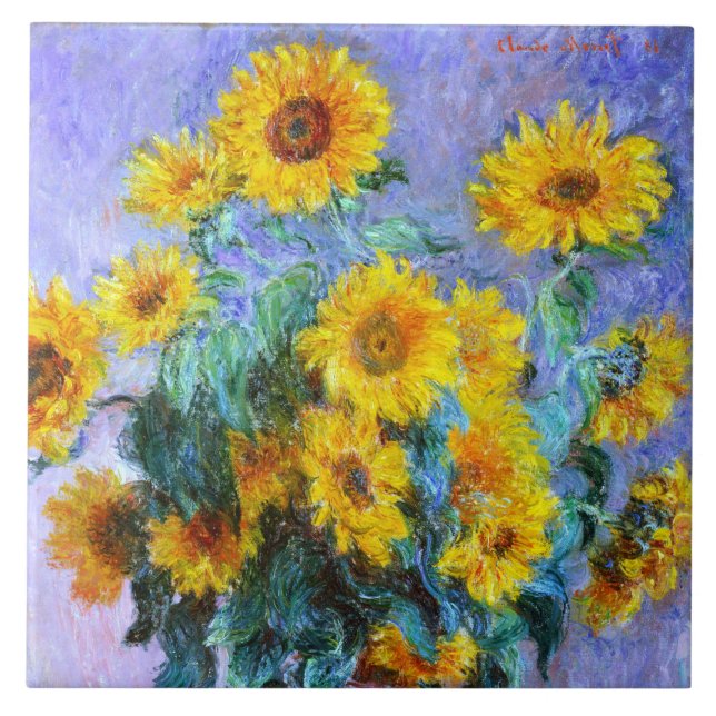 Sunflower Bouquet Tile (Front)