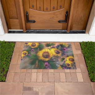 Sunflower Breeze by Jason Street Doormat