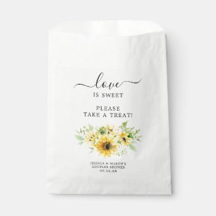 Sunflower Bridal Shower Favour Bag Love is Sweet