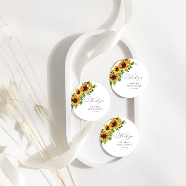 Sunflower Bridal shower Gift Tag (Creator Uploaded)