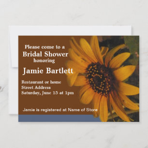 Sunflower Bridal Shower Invitation
