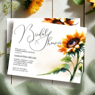 Sunflower Bridal Shower Invitation