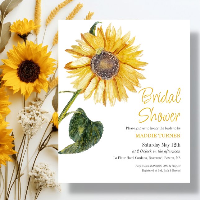 Sunflower | Bridal Shower Invitation (Creator Uploaded)