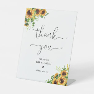 Sunflower Bridal Shower Thank You Sign
