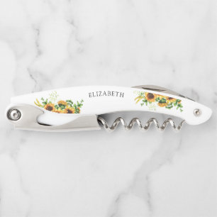 Sunflower Bridal Shower Waiter's Corkscrew