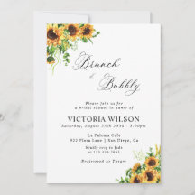 Sunflower Brunch and Bubbly Bridal Shower