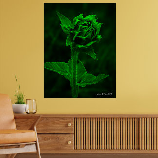 "Sunflower Bud" Poster