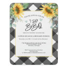 Sunflower Buffalo Plaid I Do BBQ Bridal Shower