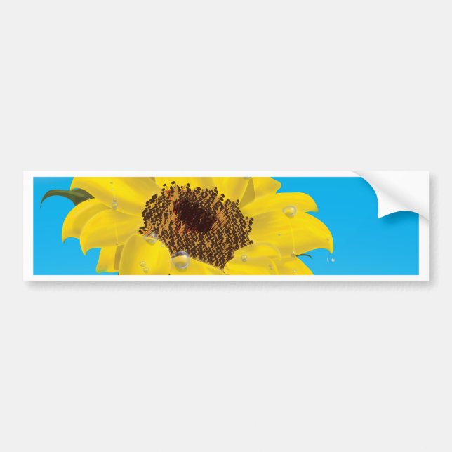 Sunflower Bumper Sticker (Front)