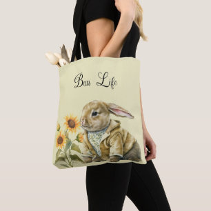 Sunflower Bunny Tote bag