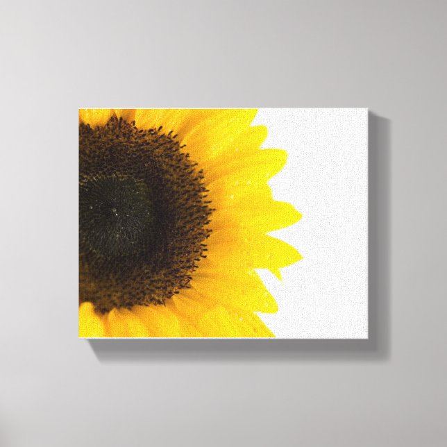 Sunflower Burst Wrapped Canvas Print (Front)
