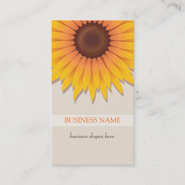Sunflower Business Business Card (Front)