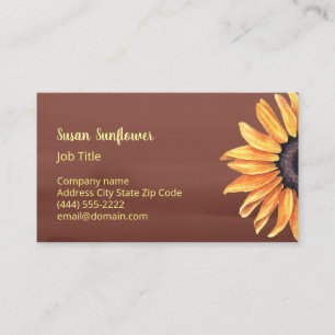 Sunflower Business Card