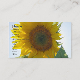 Sunflower Business Card