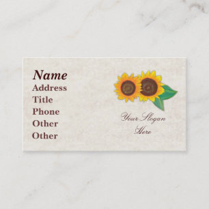 Sunflower Business Card