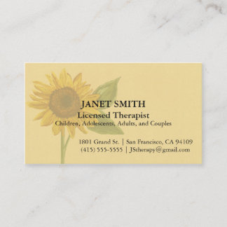 Sunflower Business Card