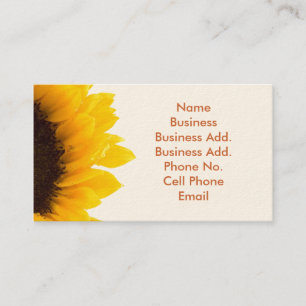 Sunflower Business/Profile Card