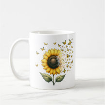 Sunflower Butterflies Personalised