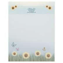 Sunflower Butterfly Floral