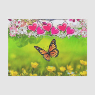 Sunflower Butterfly Tissue Paper