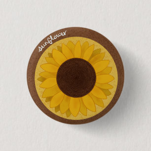 Sunflower Button