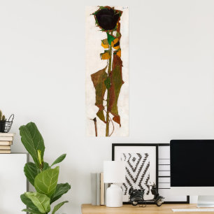 Sunflower by Egon Schiele Poster