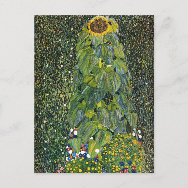 Sunflower by Gustav Klimt Postcard (Front)