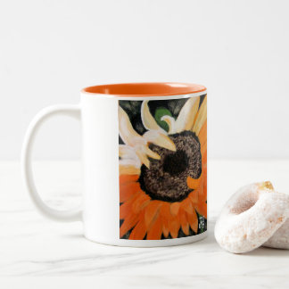 Sunflower by JML Two-Tone Coffee Mug