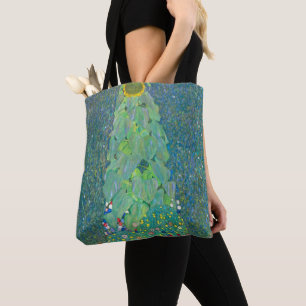 Sunflower by Klimt, Vintage Flowers Art Nouveau Tote Bag