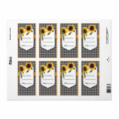 Sunflower Canning Jar Label (Full Sheet)