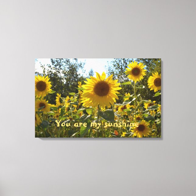 Sunflower canvas print (Front)