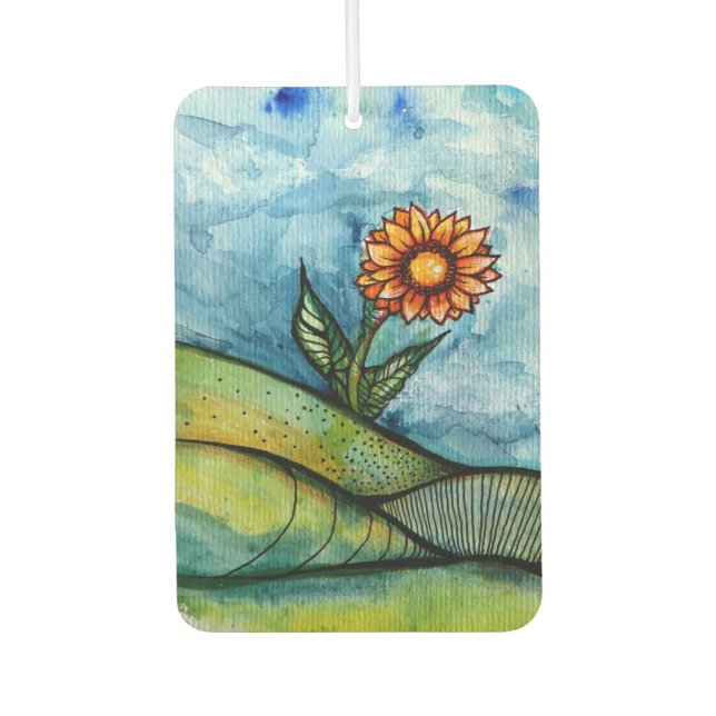 Sunflower                                          car air freshener (Front)