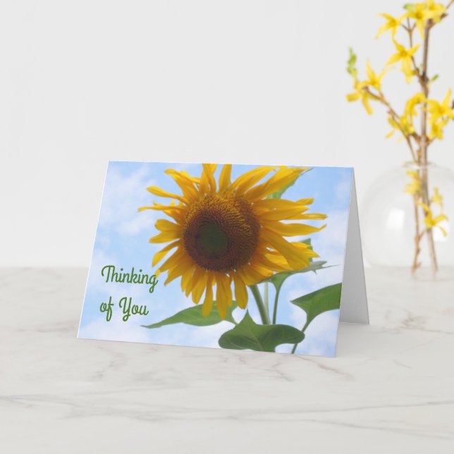 Sunflower Card (Yellow Flower)