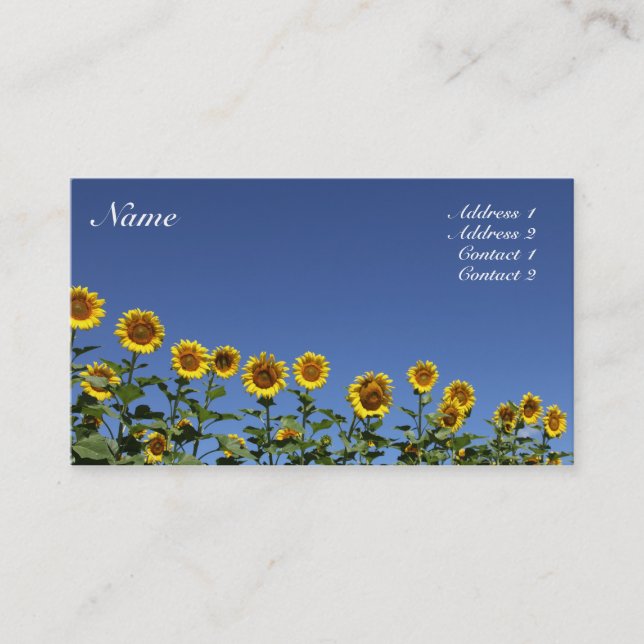 Sunflower Card (Front)